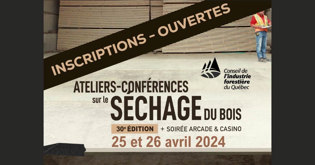 actu de l'Atelier de séchage CIFQ 25 et 26 avril 2024