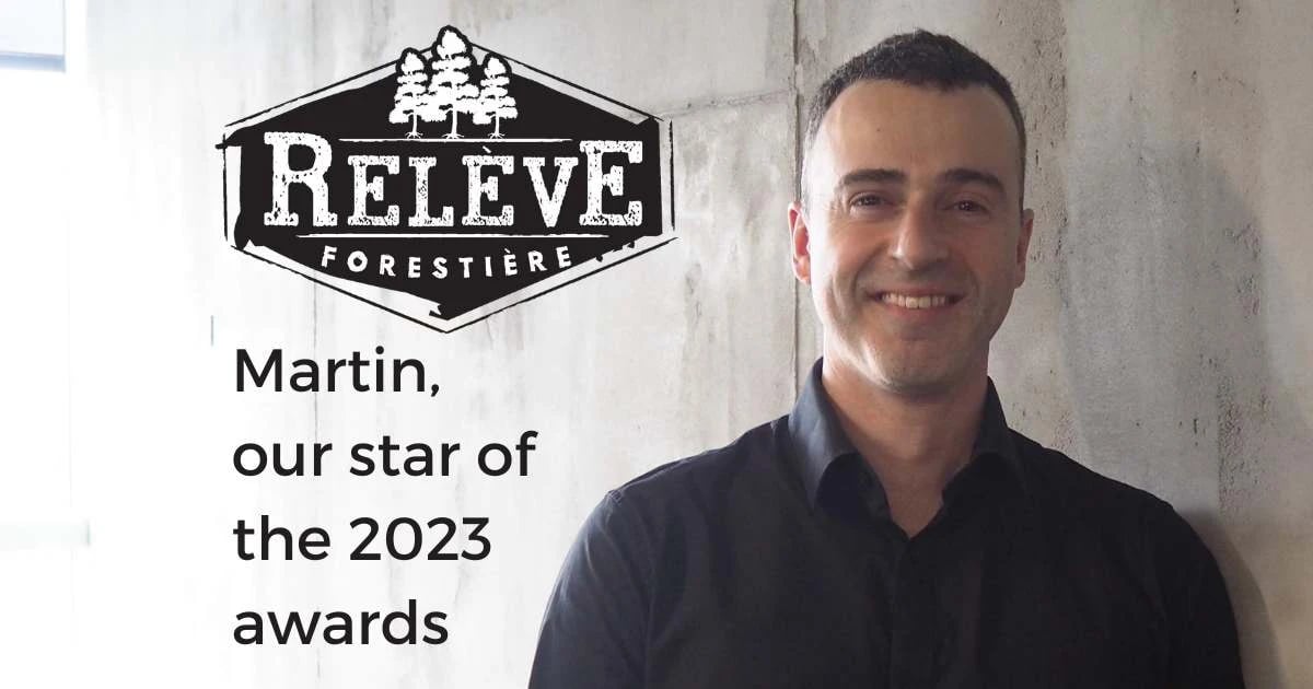 Martin Poirier is one of the 10 stars of the new forestry generation